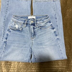 Lovervet Women's Light Blue Wide Leg cropped Jeans